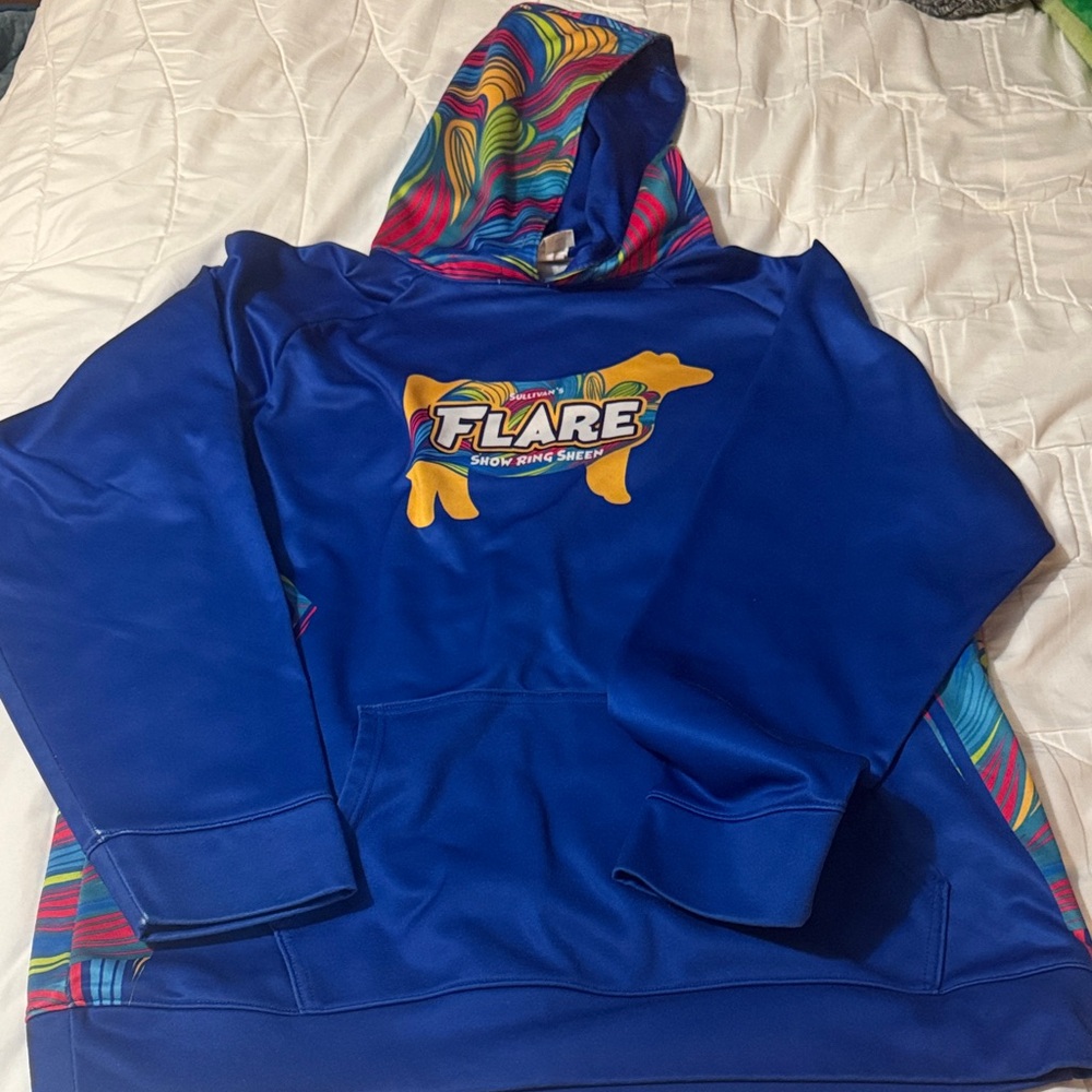 Sullivan Supply Flare Hoodie. Adult M. Show cattle sweatshirt